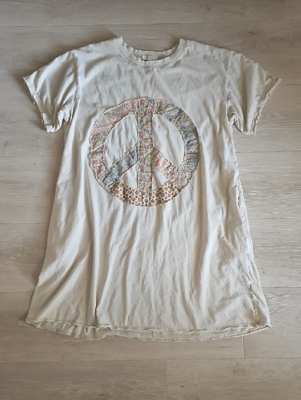 easel Cream Ribbed-Neck Tee - Picture 10 of 12